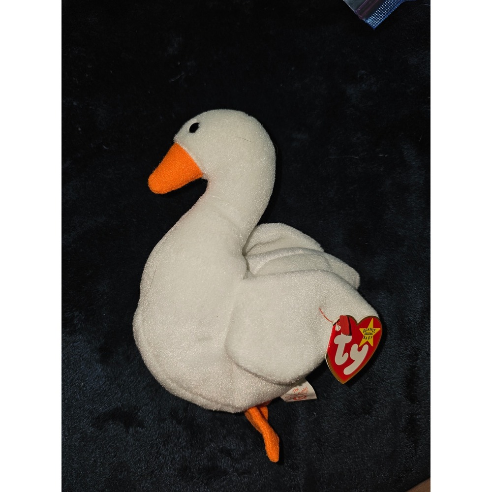 Ty Beanie Baby Gracie the Swan White Plush 1996 Original Tags Collectible 4126